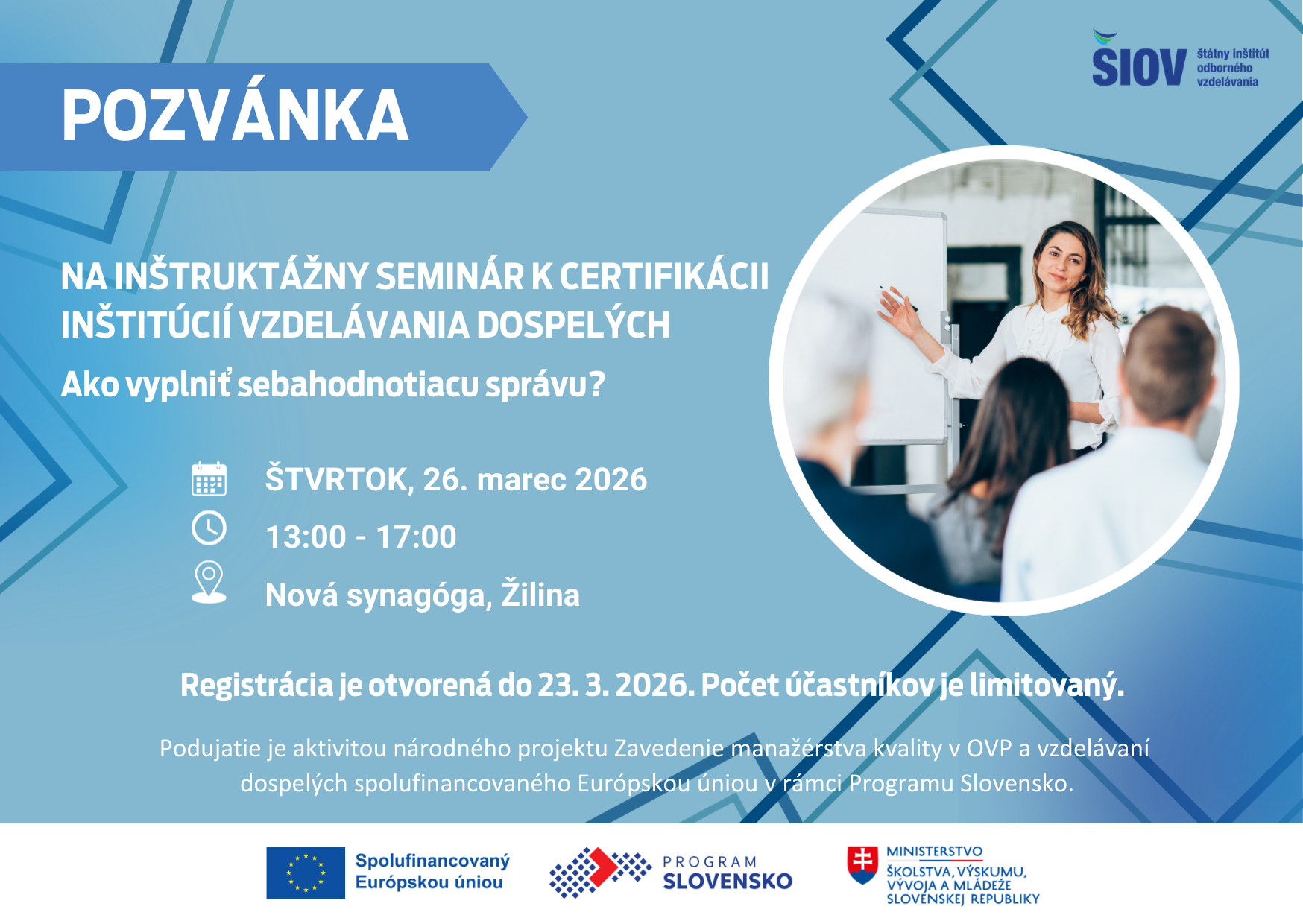 pozvanka na seminar
