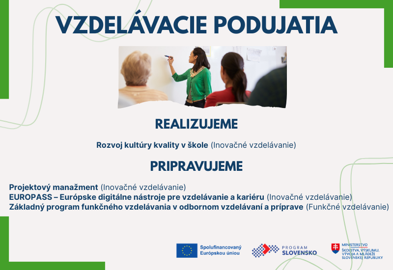 vzdelávacie podujatia banner