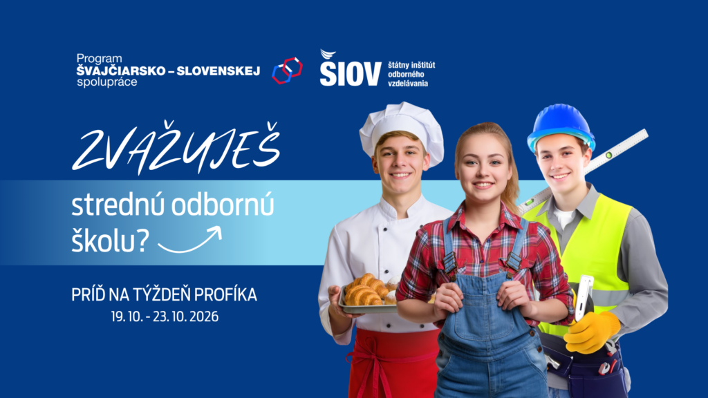 Rezervujte si termín: Týždeň profíka 2026 opäť vyráža do regiónov. Zažite novinky v odbornom vzdelávaní už na 14 školách