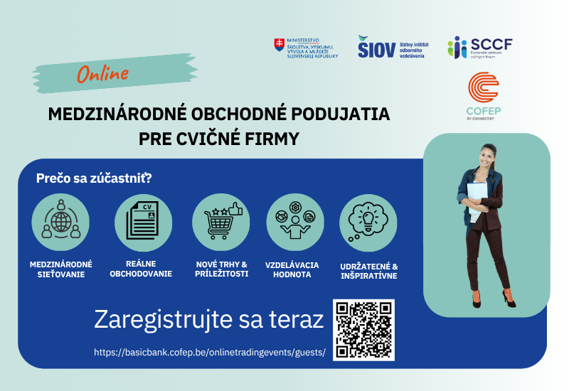 Medzinárodné online obchodné podujatia pre cvičné firmy (2026/2027)